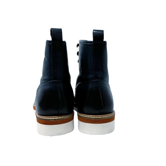 Vintage Foundry Co New Jimara Leather Boots Navy Blue Size 9.5 - Picture 7 of 10